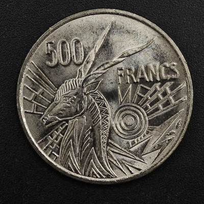 【淘币小摊】实时拍第八百一十拍   散币场   满百包邮可预留二周 每周一统一发货   - 中非1976年500法郎全新品