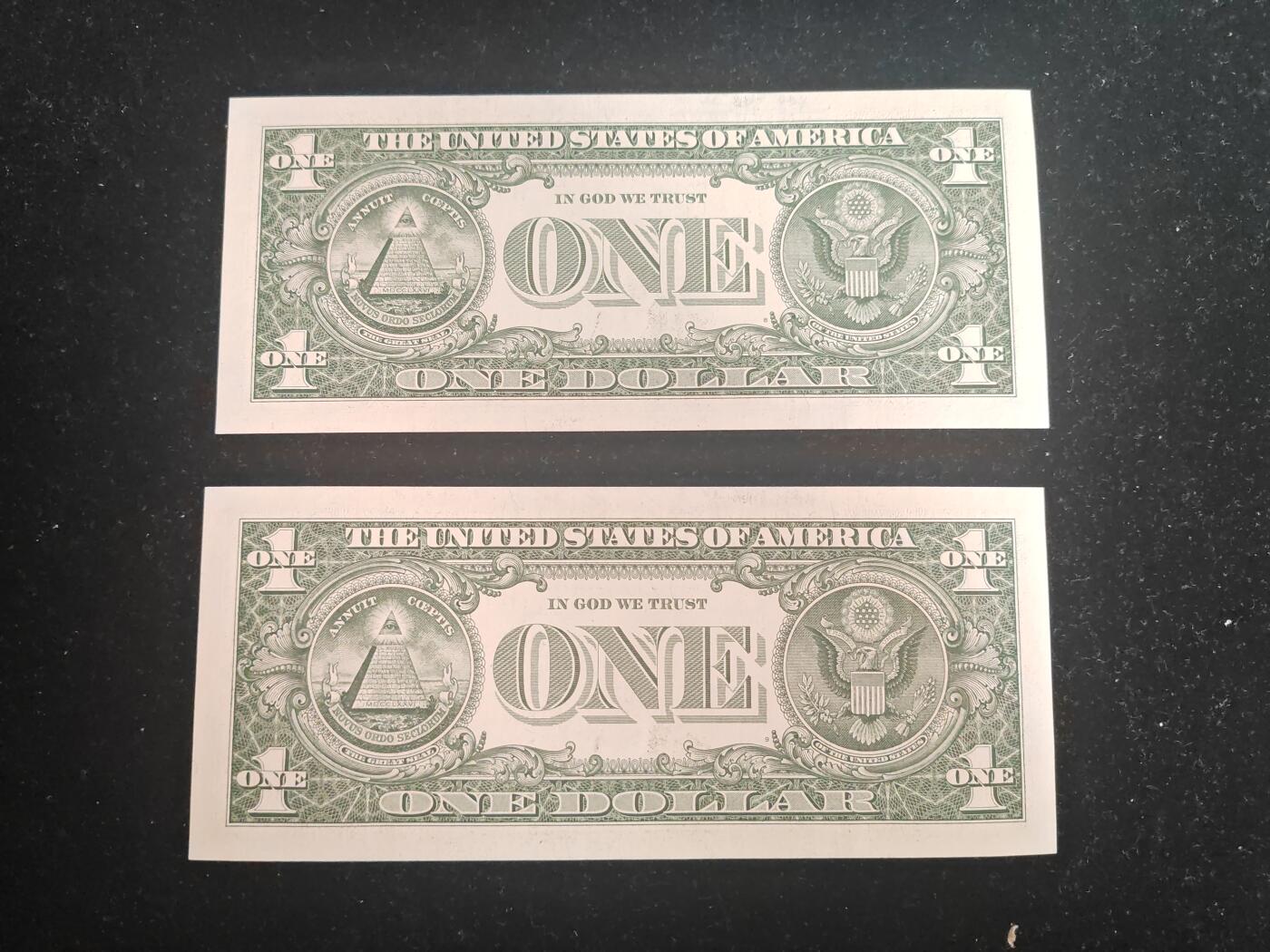 美国纸币 1美元 2021年 H区 全新UNC 单价
