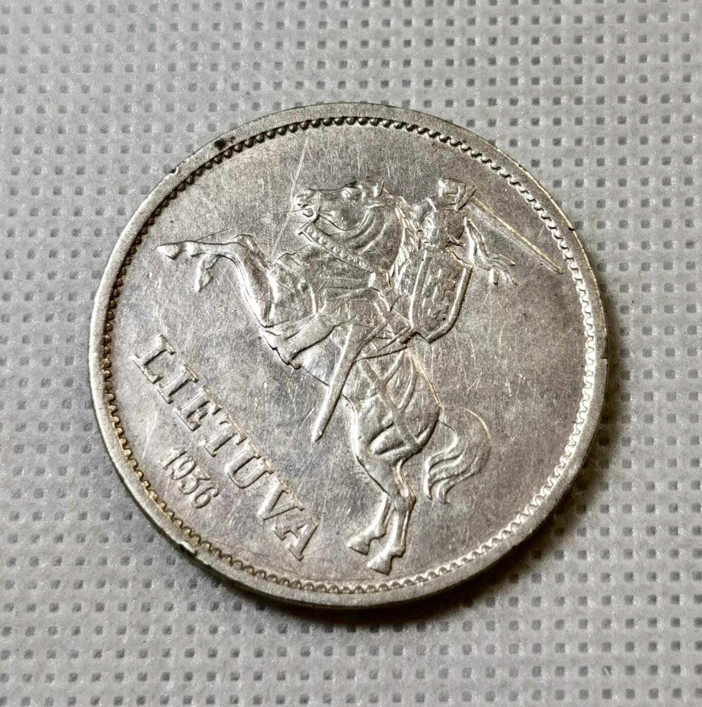 甄臻铺-世界币章拍卖（第40期）送拍享返佣金等优惠多多 少见 立陶宛1936年10立特银币 维陶塔斯大帝