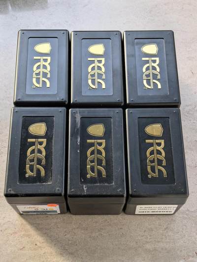 博洋堂世界钱币拍卖第149期（全场包邮） - 黑色PCGS官方评级币收纳盒6枚一组，每盒可存放10枚，携带方便-1