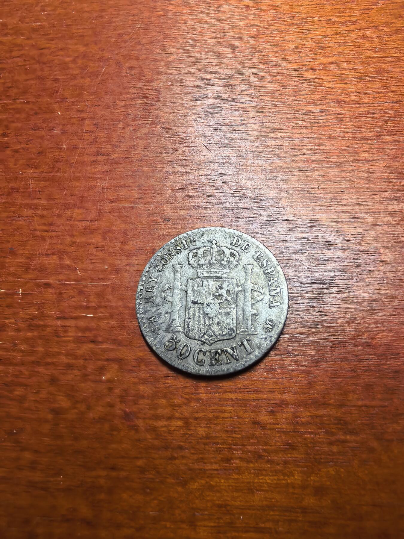 长老汇蛇年精选第七十九场拍卖 1880西班牙阿方索十二世50分银币，2.5克835银