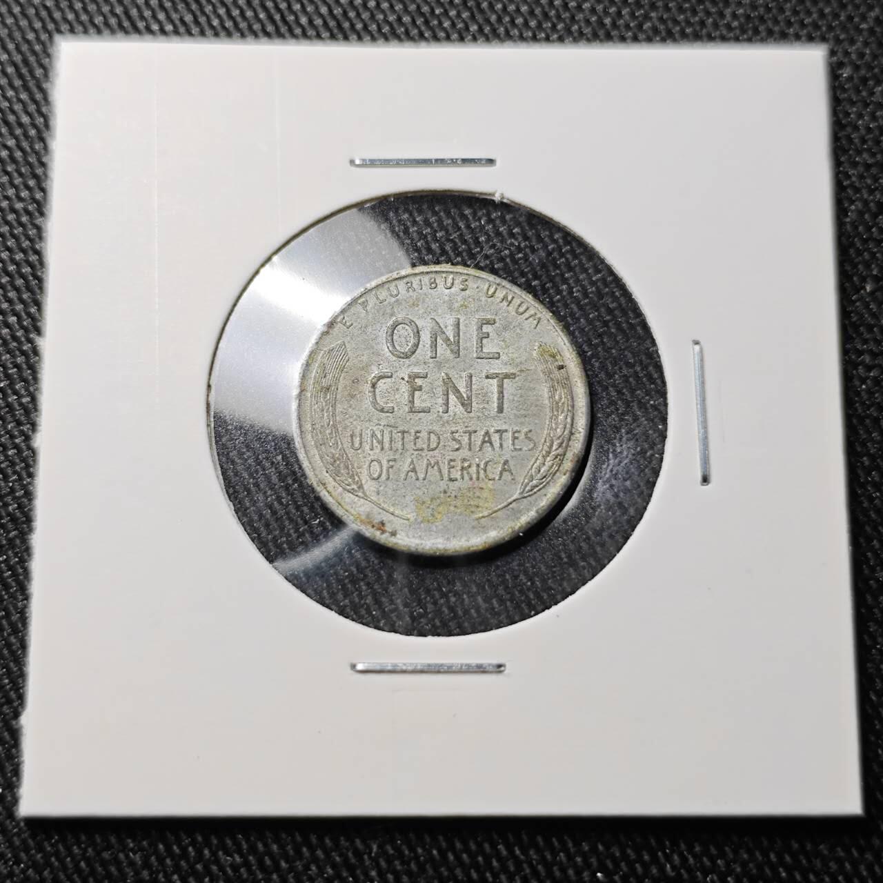 KK钱币收藏小铺 （套币 好品/批量散币 银币）专场  2月预留时间 周末发货  1943美国1分麦穗铁币 底板干净！