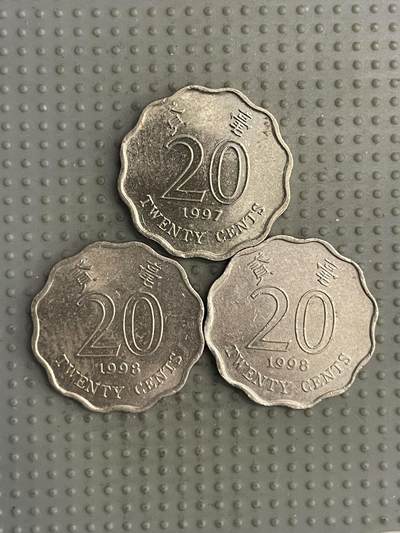 2025年第125场各国散币拍卖（总第125场） - 香港二毫3枚