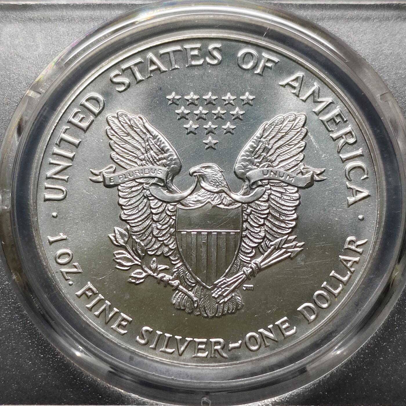 【全场包邮】纯粹捡漏拍481场（免费代拍第18场） 美国1990年行走女神1元1盎司31.1克纯银币-PCGS MS67