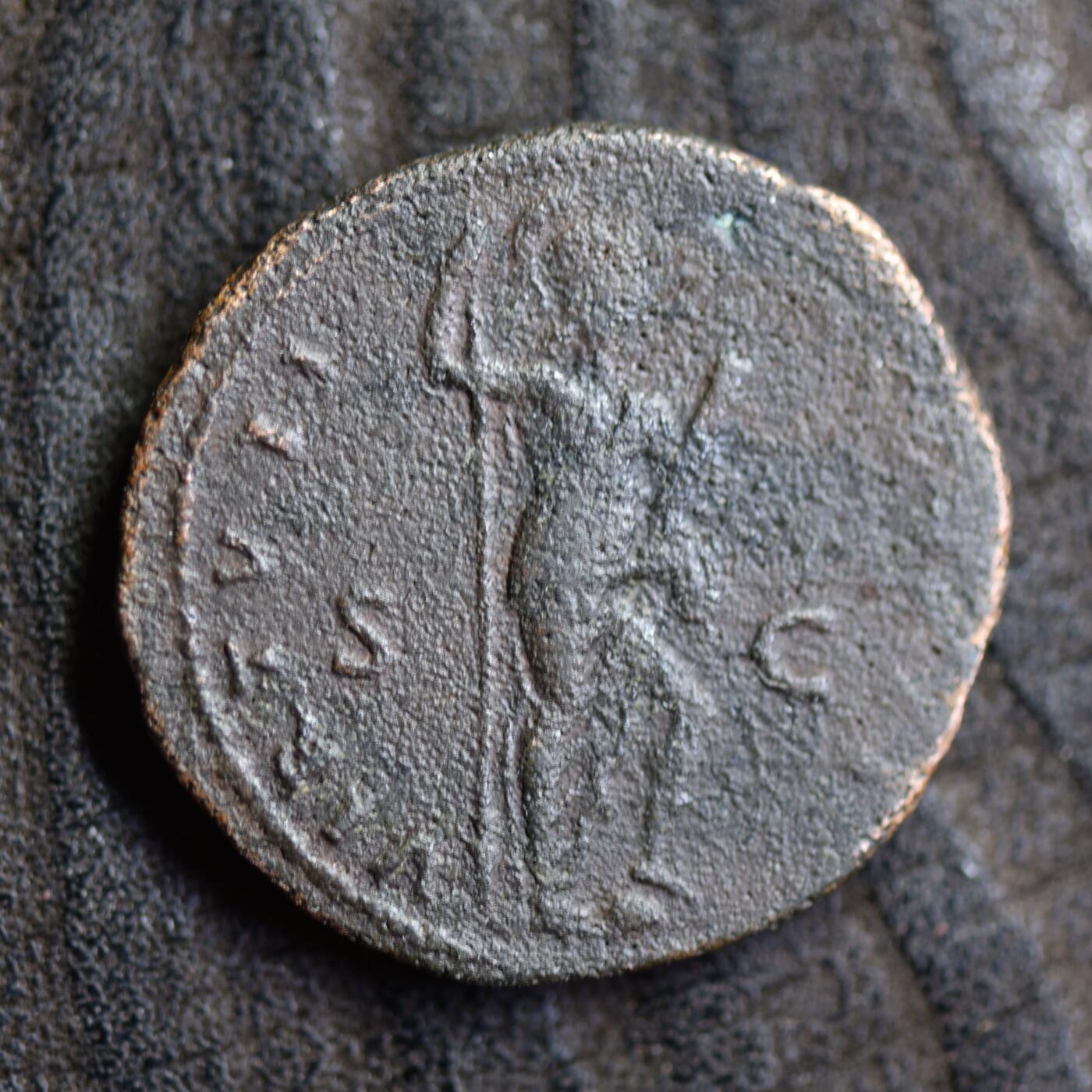 【良泉】第42期【自动场】12月4日晚19.30点开拍！99枚域外古代钱币专场   【藏家出品D】（7.71克）【好品！】公元81-96年 罗马帝国 图密善 阿斯铜币