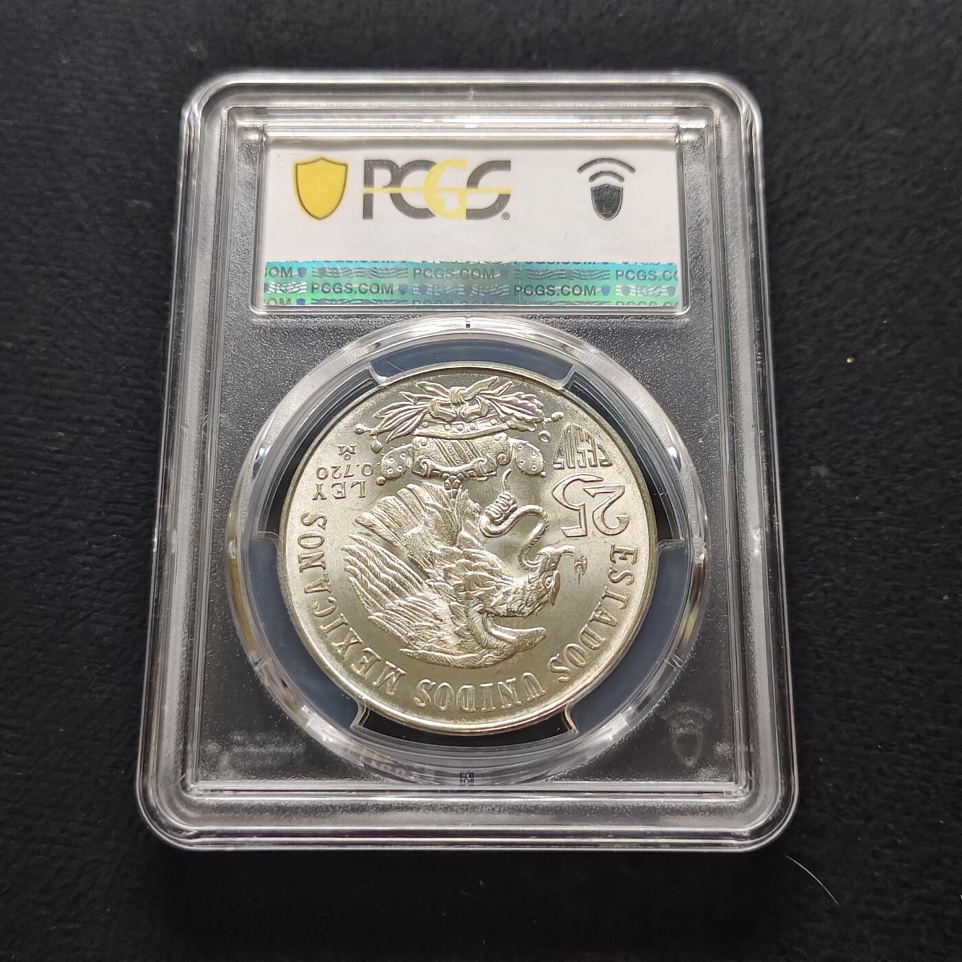 【全场包邮】纯粹捡漏拍481场（免费代拍第18场） 墨西哥1968年25比索奥运会（38毫米22.5克）纪念银币-PCGS MS66