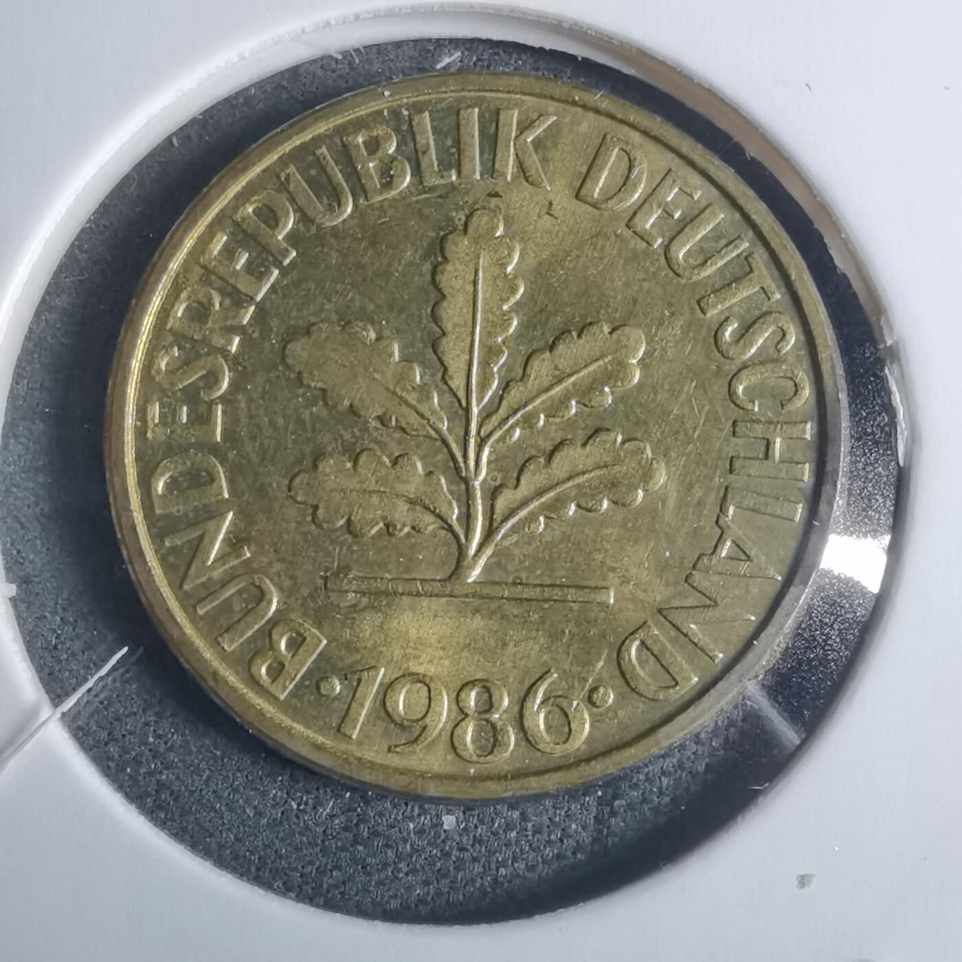 沼泽如烟--第915场 德国1986年10芬尼