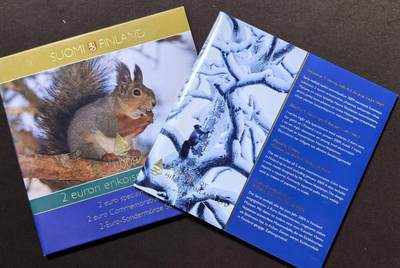 北京马甸外国币专卖第147期，外国币专场，陆续上拍，欢迎关注 - 价格稳步上升的芬兰2004-2009年2欧元纪念币7枚套 含欧盟东扩 造币厂卡装，