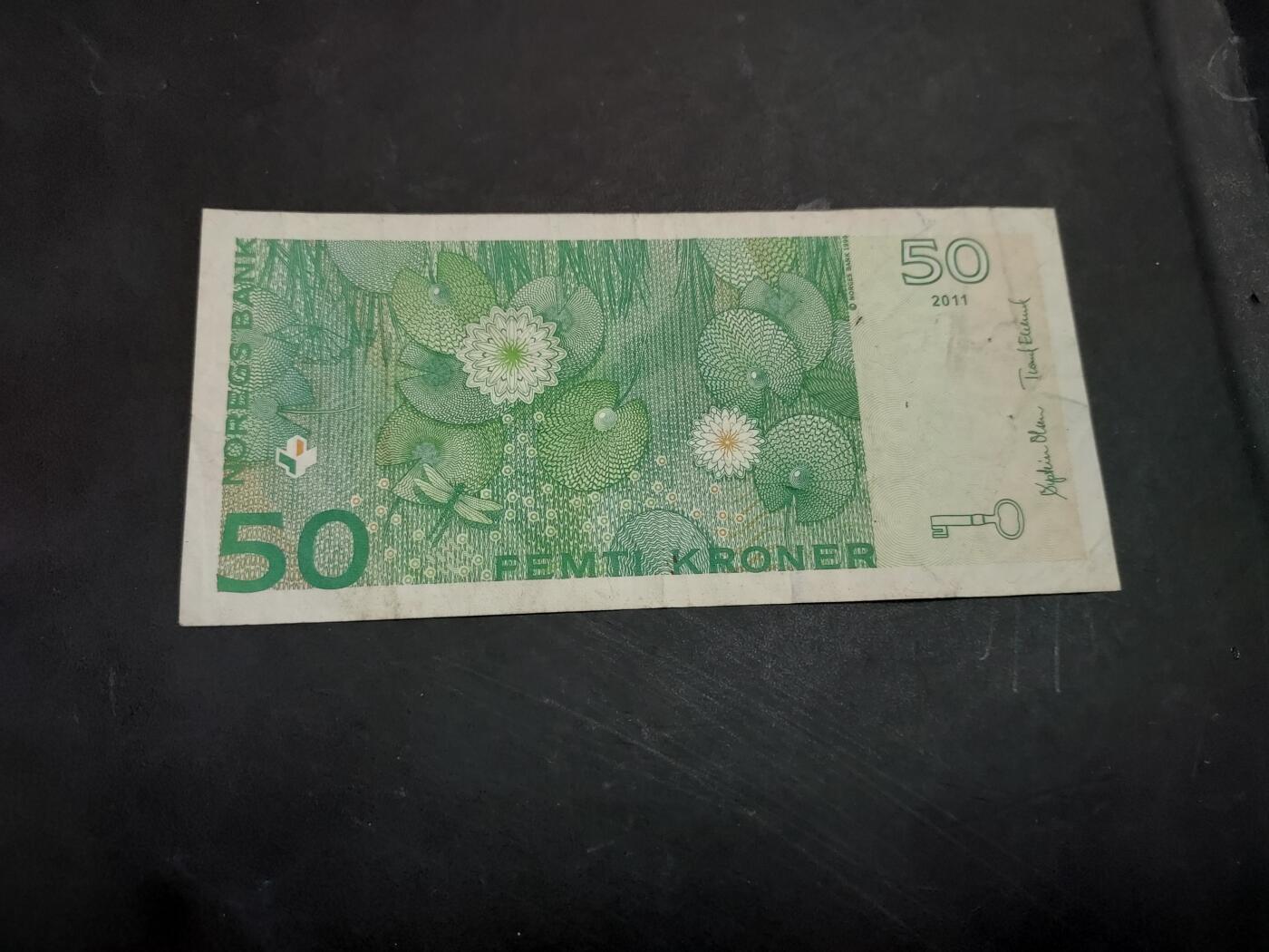 博彦收藏   12月3日 8点 钱币专场 挪威 50克朗 流通品