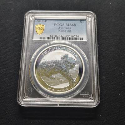 【全场包邮】纯粹捡漏拍481场（免费代拍第18场） - 澳大利亚2012年1元考拉1盎司31.1克999纯银币-PCGS MS68