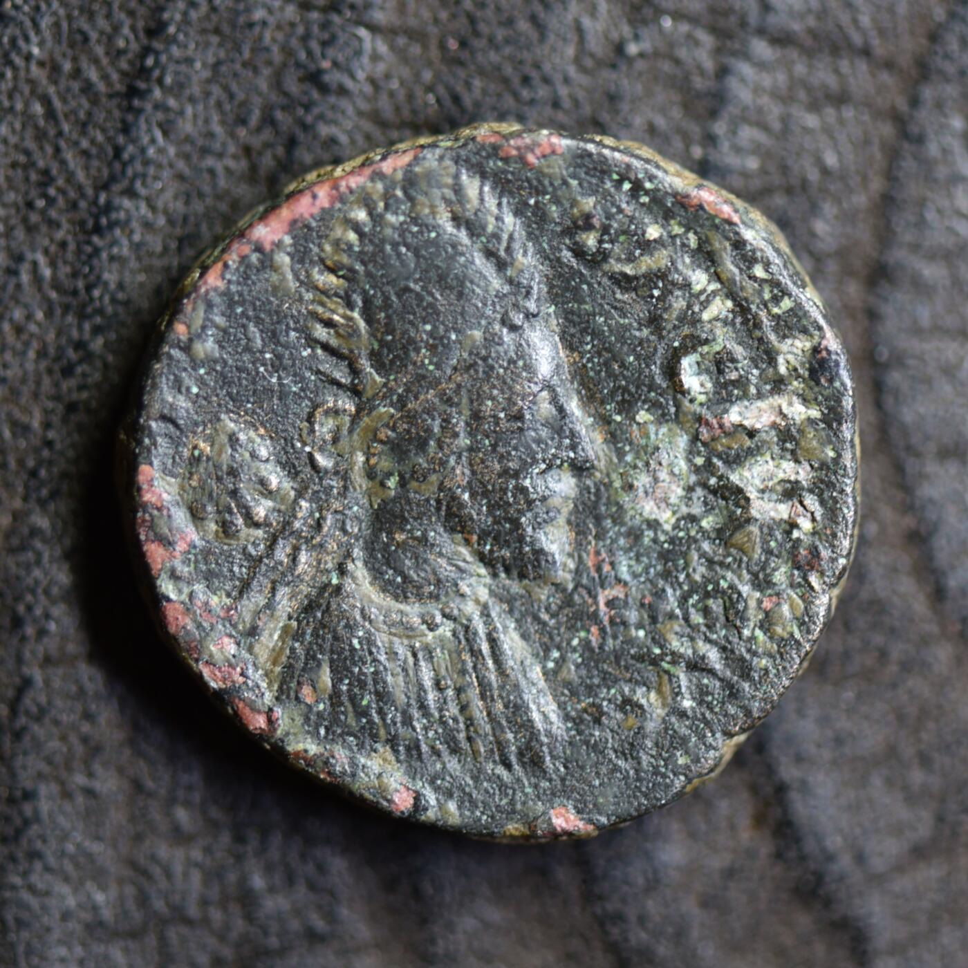 【良泉】第42期【自动场】12月4日晚19.30点开拍！99枚域外古代钱币专场  【藏家出品D】（9.16克）【稀有】罗马帝国 公元238-244年 奥斯若恩王国铜币 戈尔迪安三世和阿布加尔十世 埃德萨城打制