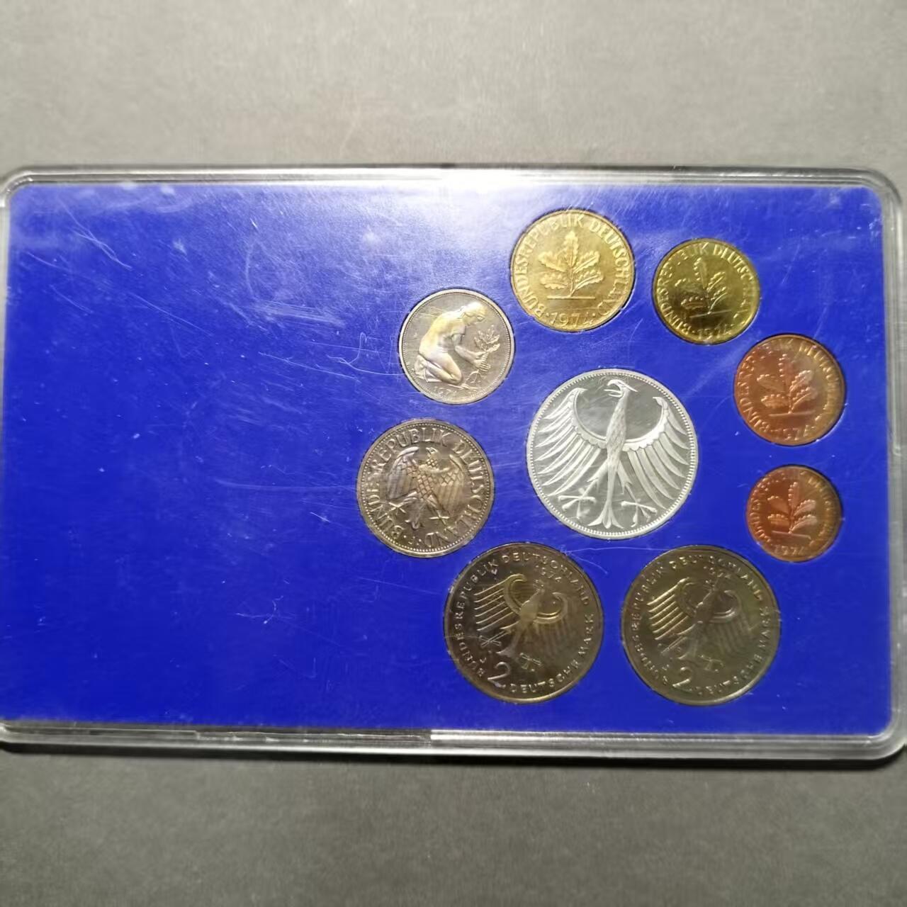 长老汇蛇年精选第七十九场拍卖 1974J德国9枚精制套币，含1枚5马克精制银币