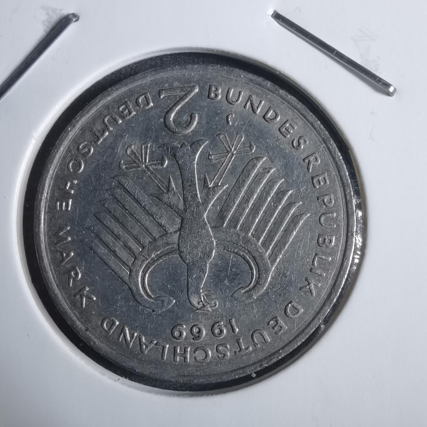 沼泽如烟--第915场 德国1969年2马克