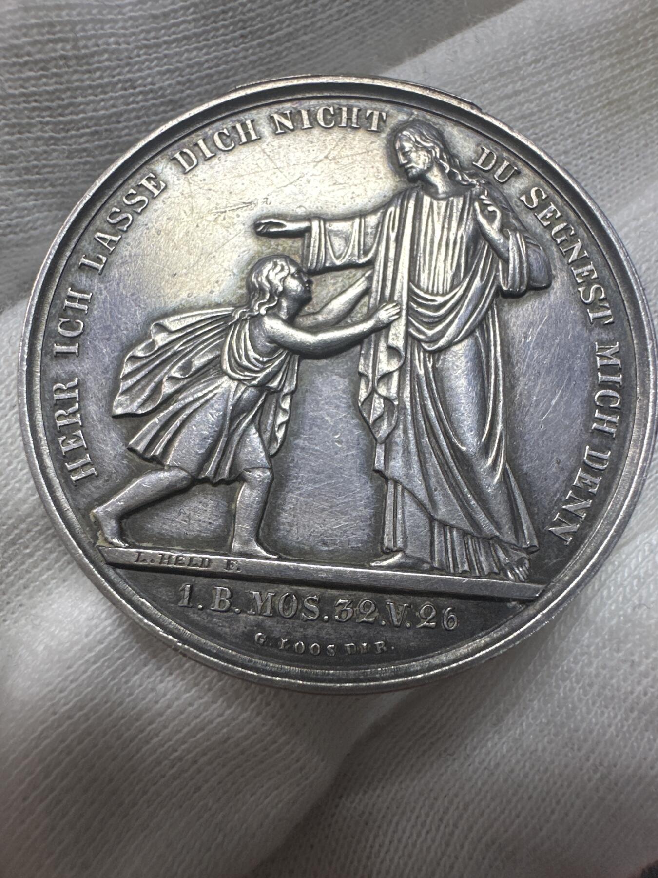 12.4铜章专场 德国LOOS出品宗教信仰银章