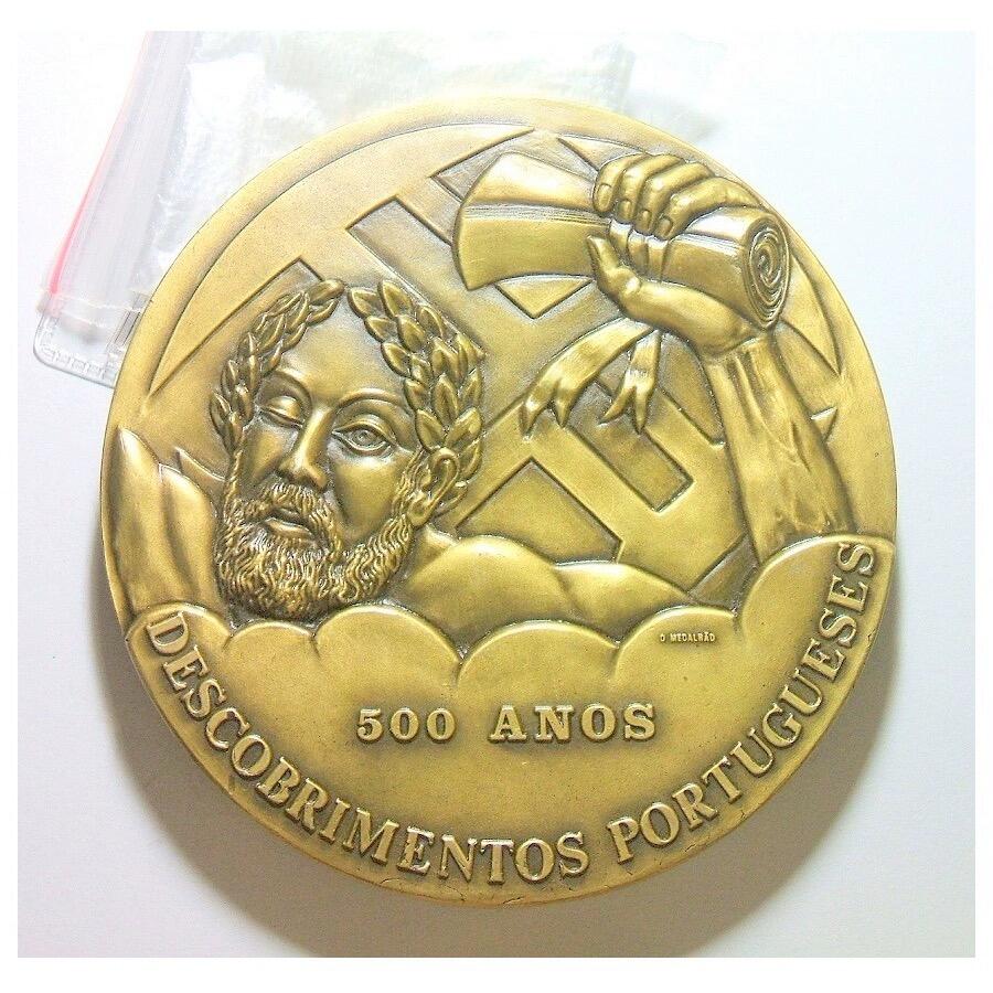 【艺术】葡萄牙艺术大章 大航海之父恩里克王子 高浮雕精制巨型大铜章 90MM 313克