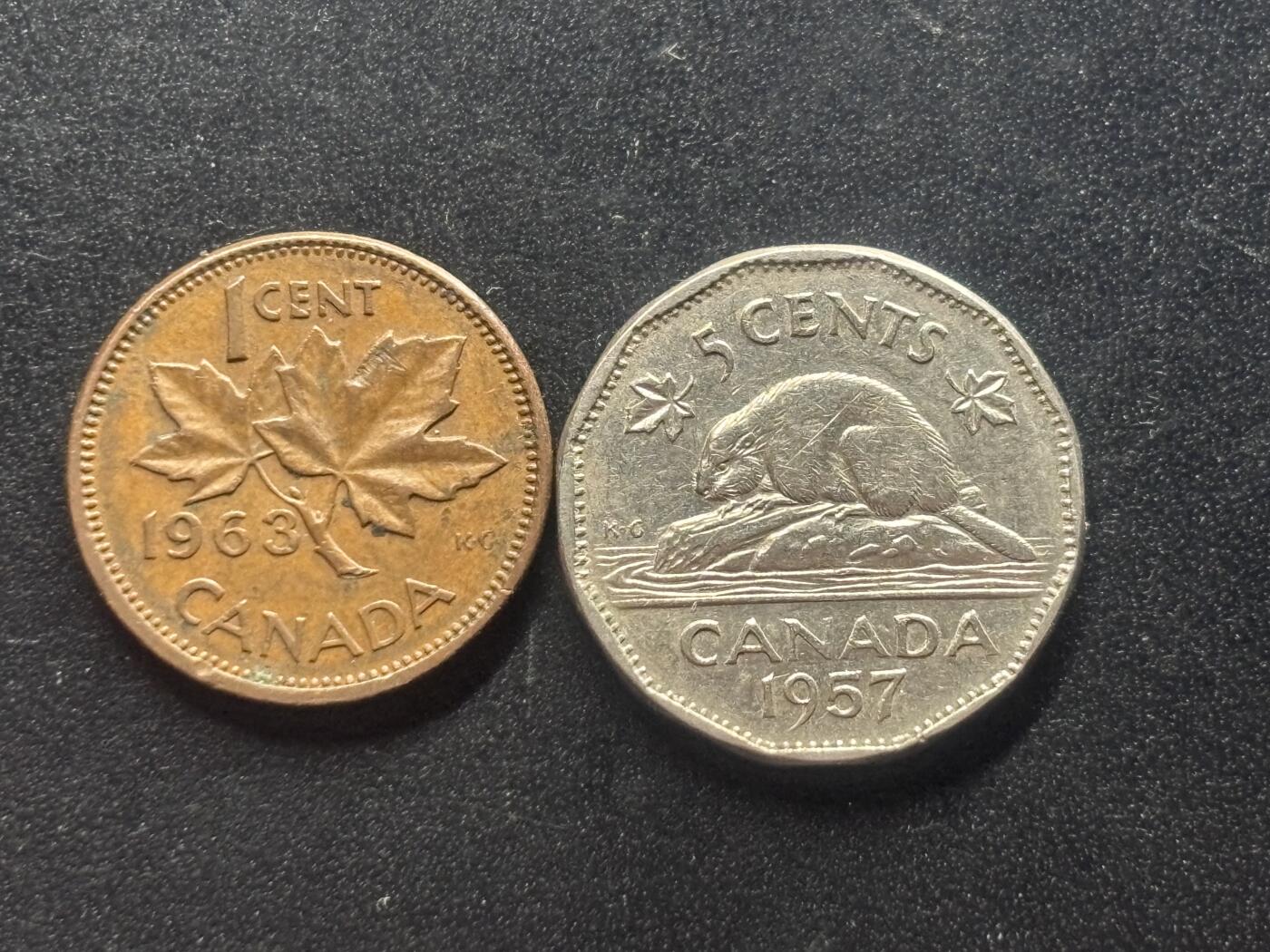 邮泉阁限时拍卖第三十七场 英国殖民地、属地硬币专场（硬币在国外。请付邮费6元。） 加拿大2枚