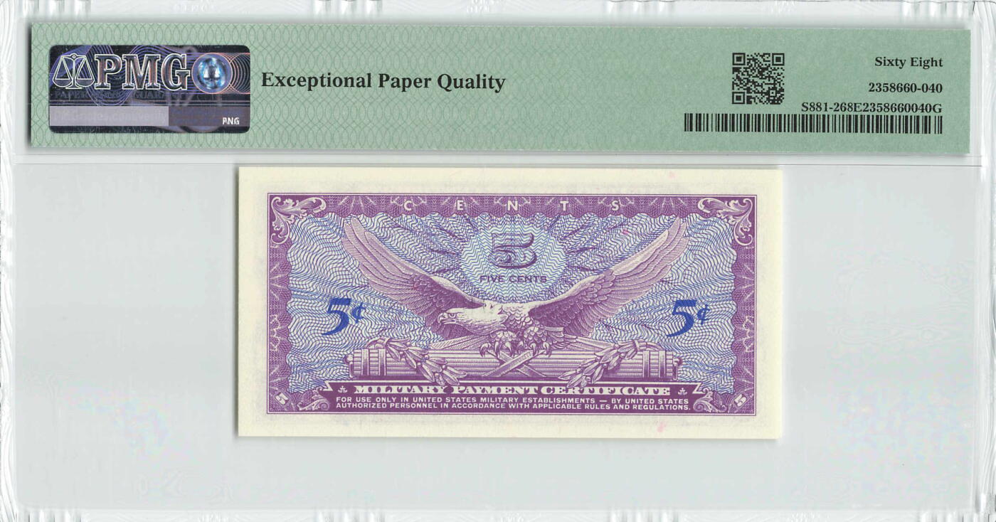 小福收藏拍卖第196期 评级币精选场 本期有68分倒置号布隆迪世界最大纸币 泰国69年10铢纪念钞0A冠百位倒置号  文莱06年500吉令特首年首冠 丹麦经典大松鼠 俄罗斯 玻利维亚 东加勒比 亚美尼亚等多国精美高分珍稀老钞精品纸币 美国军票 5分 无47 PMG68 EPQ 冠军分！！！