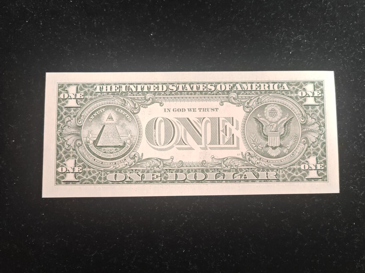 美国纸币 1999年 1美元 E区 全新UNC 单价