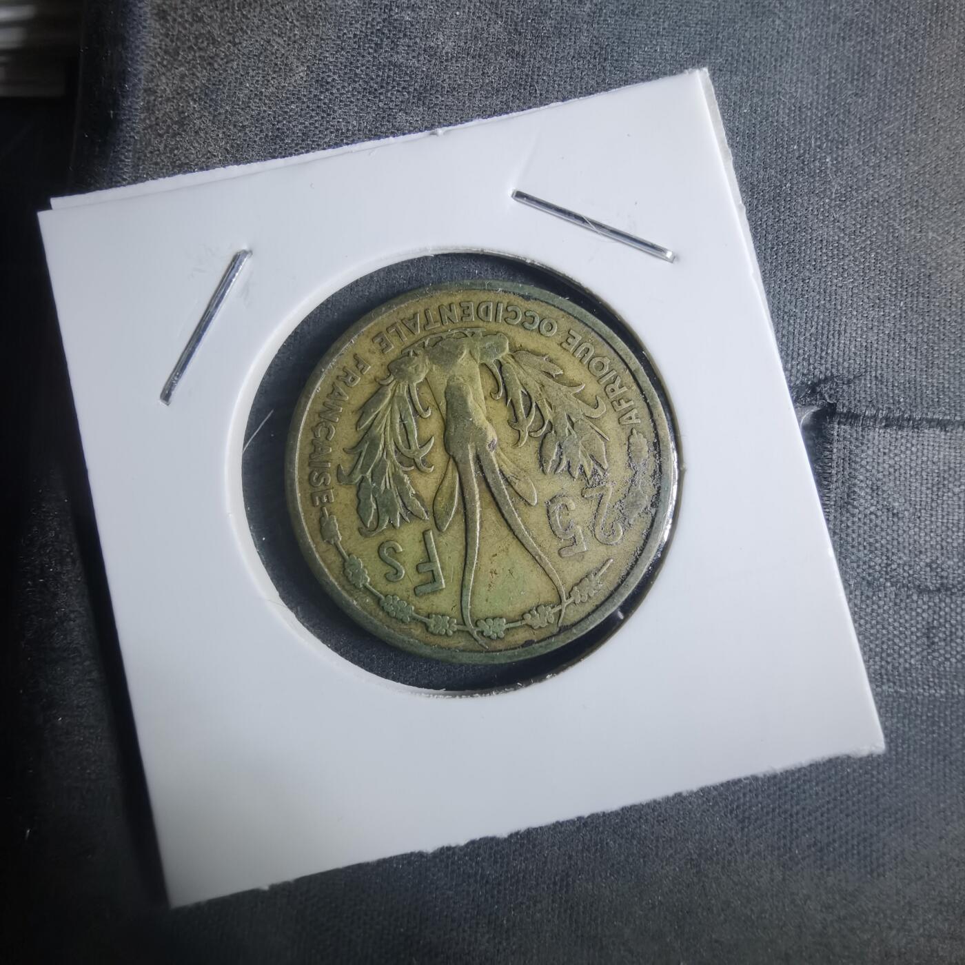 沼泽如烟--第915场 法属西非1956年25法郎