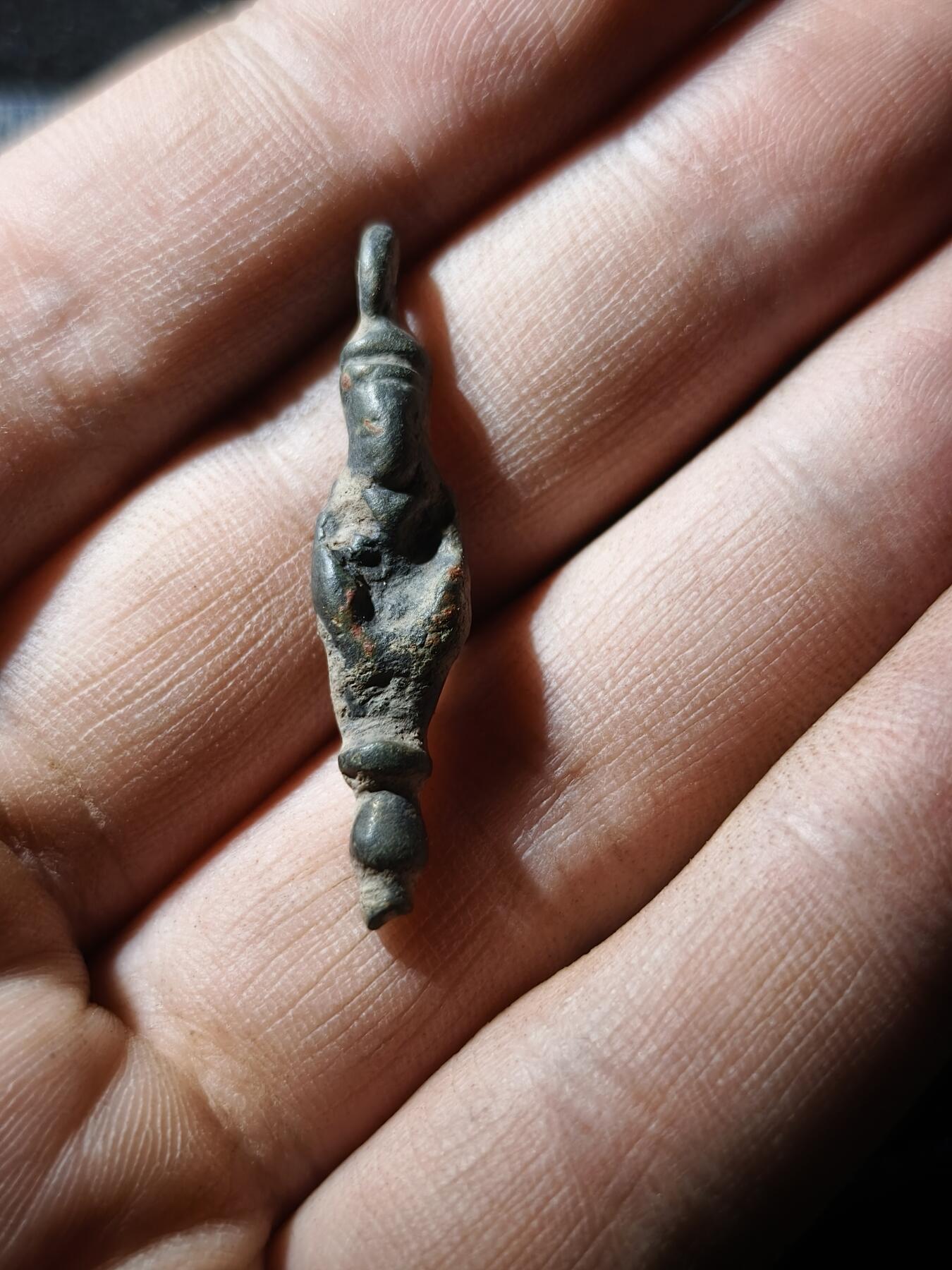 88期回流戒指饰品杂件纪念章丝路钱币专场 铜人