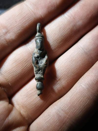 88期回流戒指饰品杂件纪念章丝路钱币专场 - 铜人