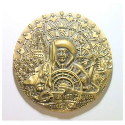【艺术】葡萄牙艺术大章 大航海之父恩里克王子 高浮雕精制巨型大铜章 90MM 313克 - 【艺术】葡萄牙艺术大章 大航海之父恩里克王子 高浮雕精制巨型大铜章 90MM 313克