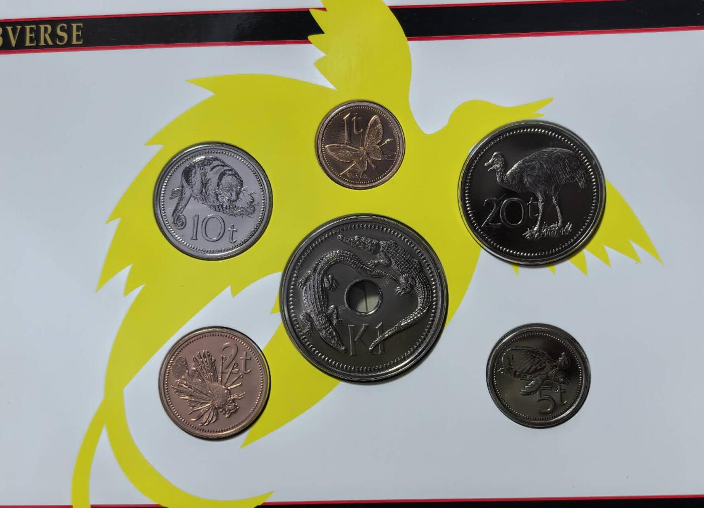 北京马甸外国币专卖第147期，外国币专场，陆续上拍，欢迎关注 1995年巴布亚新几内亚官方套装BU级6枚1套