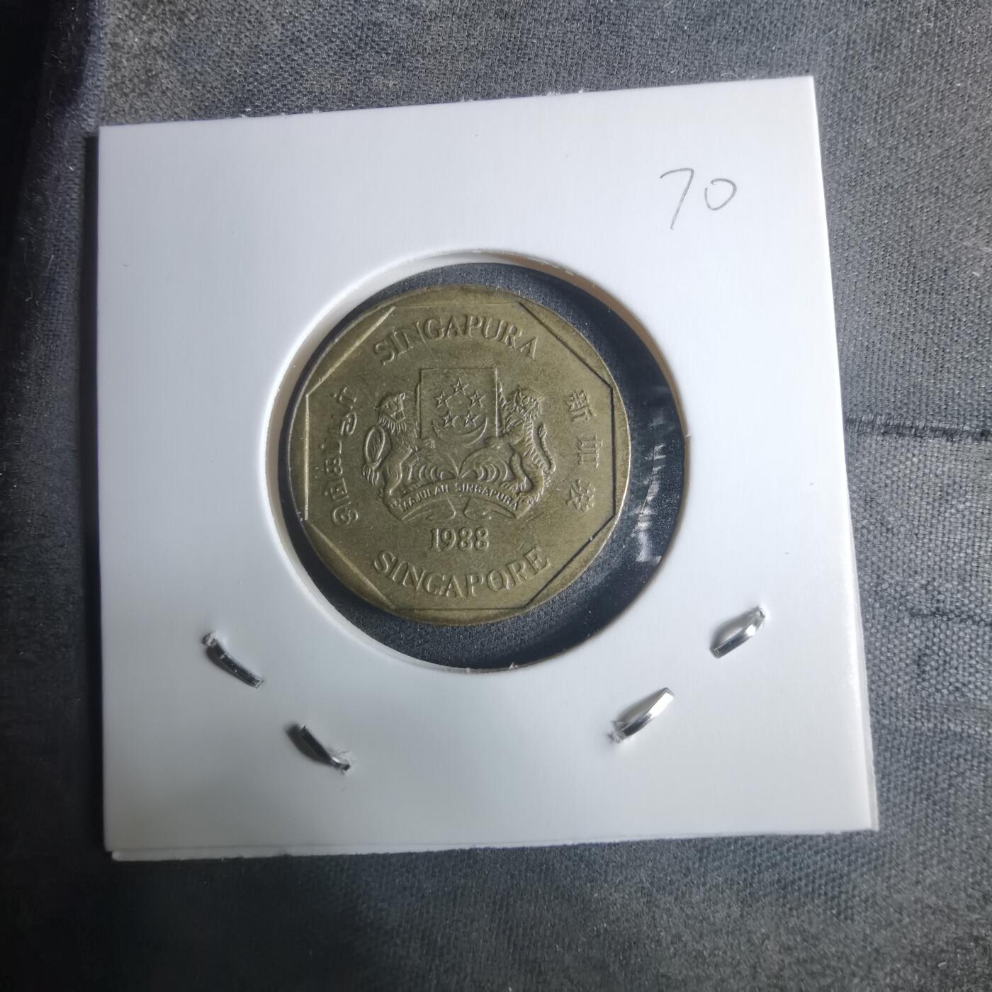 沼泽如烟--第915场 新加坡1988年一元