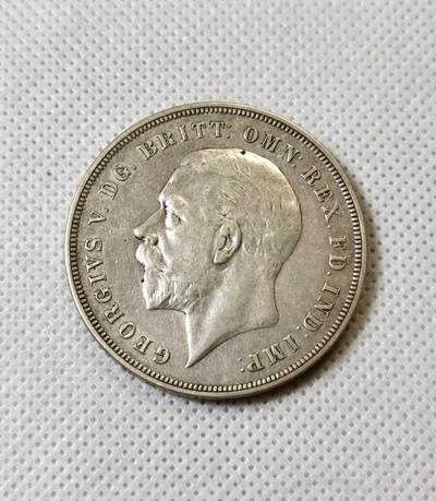 甄臻铺-世界币章拍卖（第40期）送拍享返佣金等优惠多多 - 英国乔治五世1935年木马剑克朗银币，细节见图