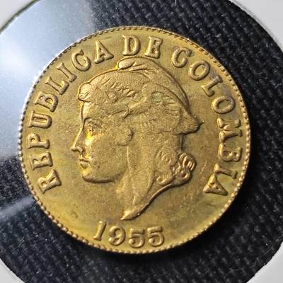 KK钱币收藏小铺 （套币 好品/批量散币 银币）专场  2月预留时间 周末发货 -  1955哥伦比亚2分铜币 好品