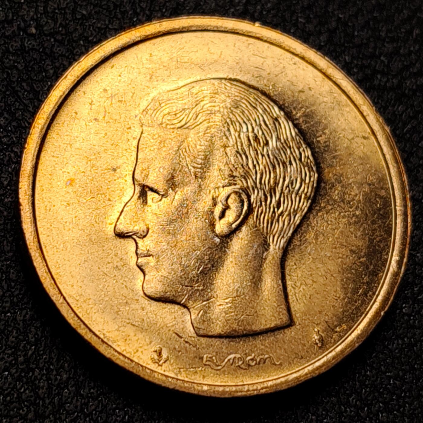 泉币菌-第141场-精品福利场（之前场次29日、30日发货，敬请谅解） 原铜光 比利时20法郎 博杜安一世25.6mm