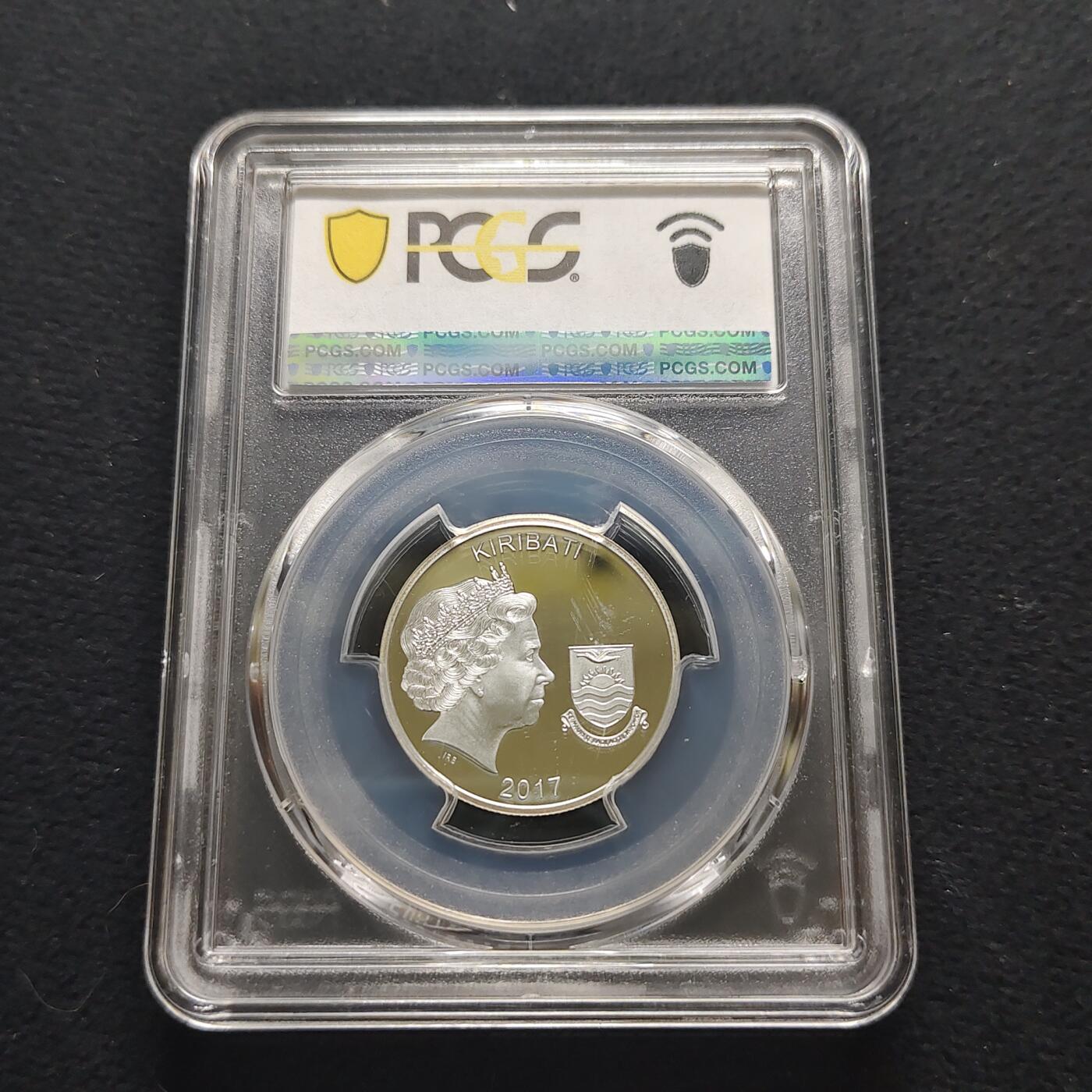 【全场包邮】纯粹捡漏拍481场（免费代拍第18场） 基里巴斯2017年10元铭记一战系列纪念精制纪念银币-PCGS PR69 DCAM
