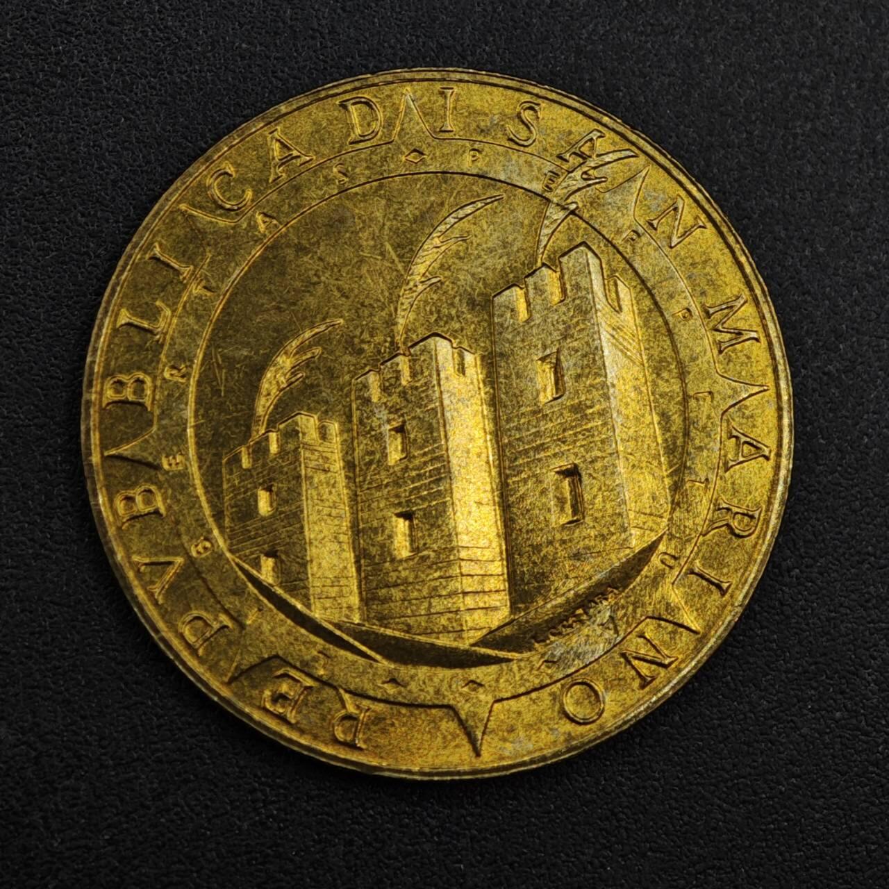 【淘币小摊】实时拍第八百一十拍   散币场   满百包邮可预留二周 每周一统一发货   圣马力诺1992年200里拉纪念币