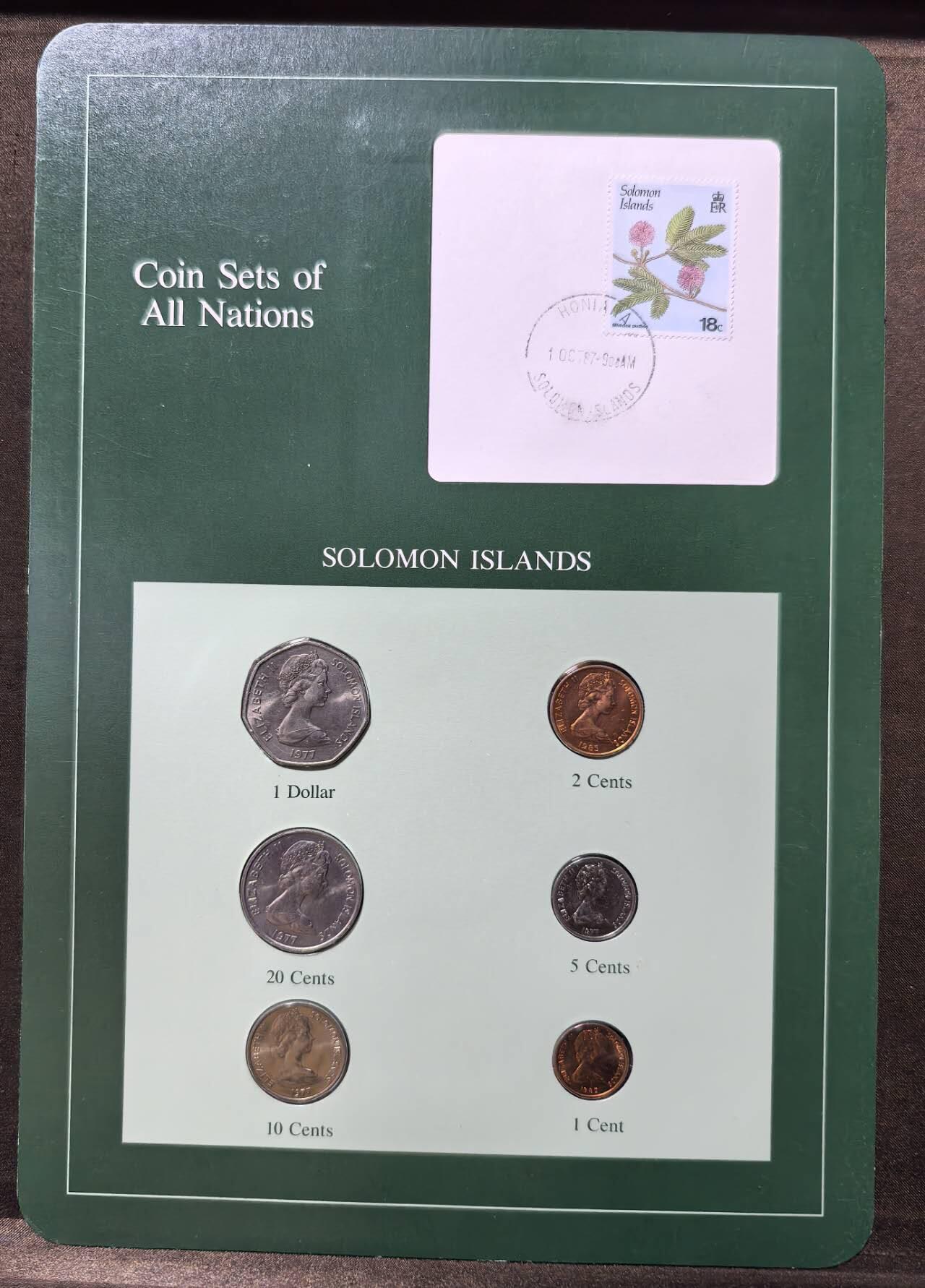 北京马甸外国币专卖第147期，外国币专场，陆续上拍，欢迎关注 福兰克林卡装：所罗门套币