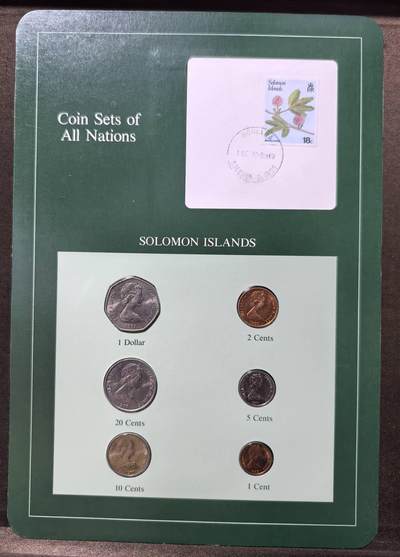 北京马甸外国币专卖第147期，外国币专场，陆续上拍，欢迎关注 - 福兰克林卡装：所罗门套币