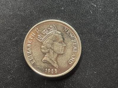 邮泉阁限时拍卖第三十七场 英国殖民地、属地硬币专场（硬币在国外。请付邮费6元。） - 新西兰1988年5分