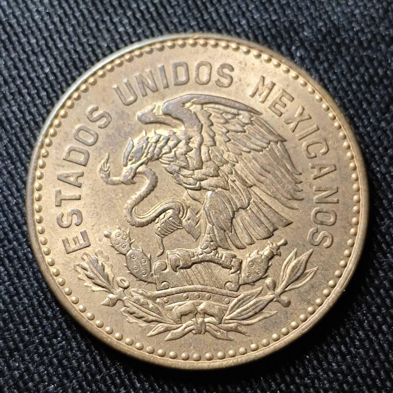 KK钱币收藏小铺 （套币 好品/批量散币 银币）专场  2月预留时间 周末发货   1959墨西哥酋长大铜币 带光好品