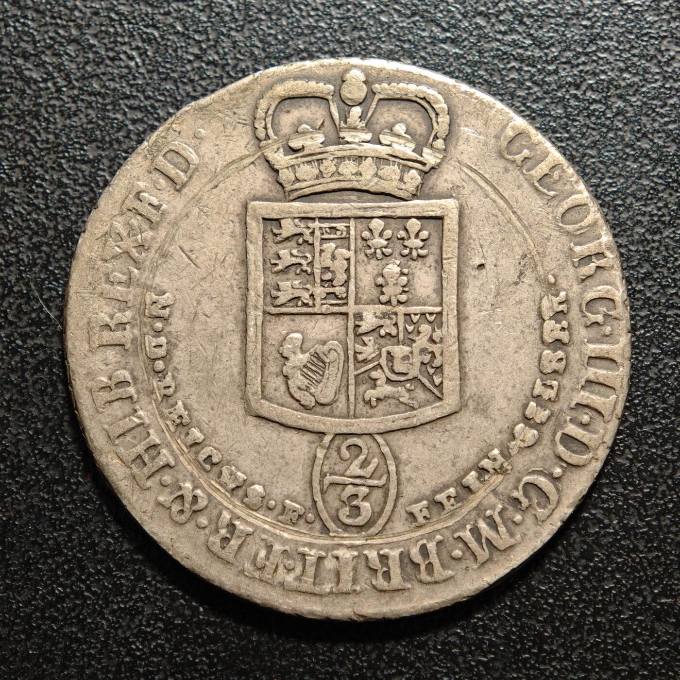 【德藏】世界币章拍卖第155期（拍品征集中~欢迎藏友联系） 1800年 德国布伦斯卢恩卡伦汉宁2/3泰勒银币 直径约：33.6mm；重约：12.8g