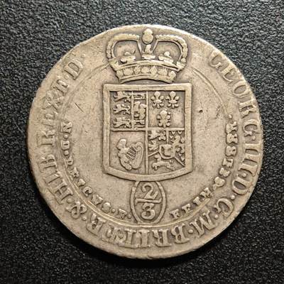 【德藏】世界币章拍卖第155期（拍品征集中~欢迎藏友联系） - 1800年 德国布伦斯卢恩卡伦汉宁2/3泰勒银币 直径约：33.6mm；重约：12.8g