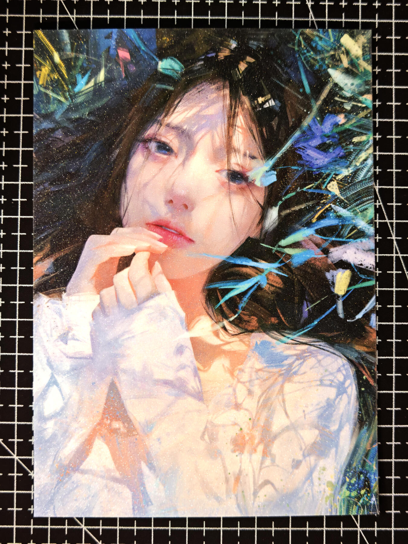 琦卡当当铺≯第23期★★回馈活动~买卖全部0佣金★★~【9点40结束】扫码加群抽[包邮券]~周六结束 「众里寻她」初恋-徐尤点-初恋女孩-钻闪大卡-尺寸:150 x 100mm