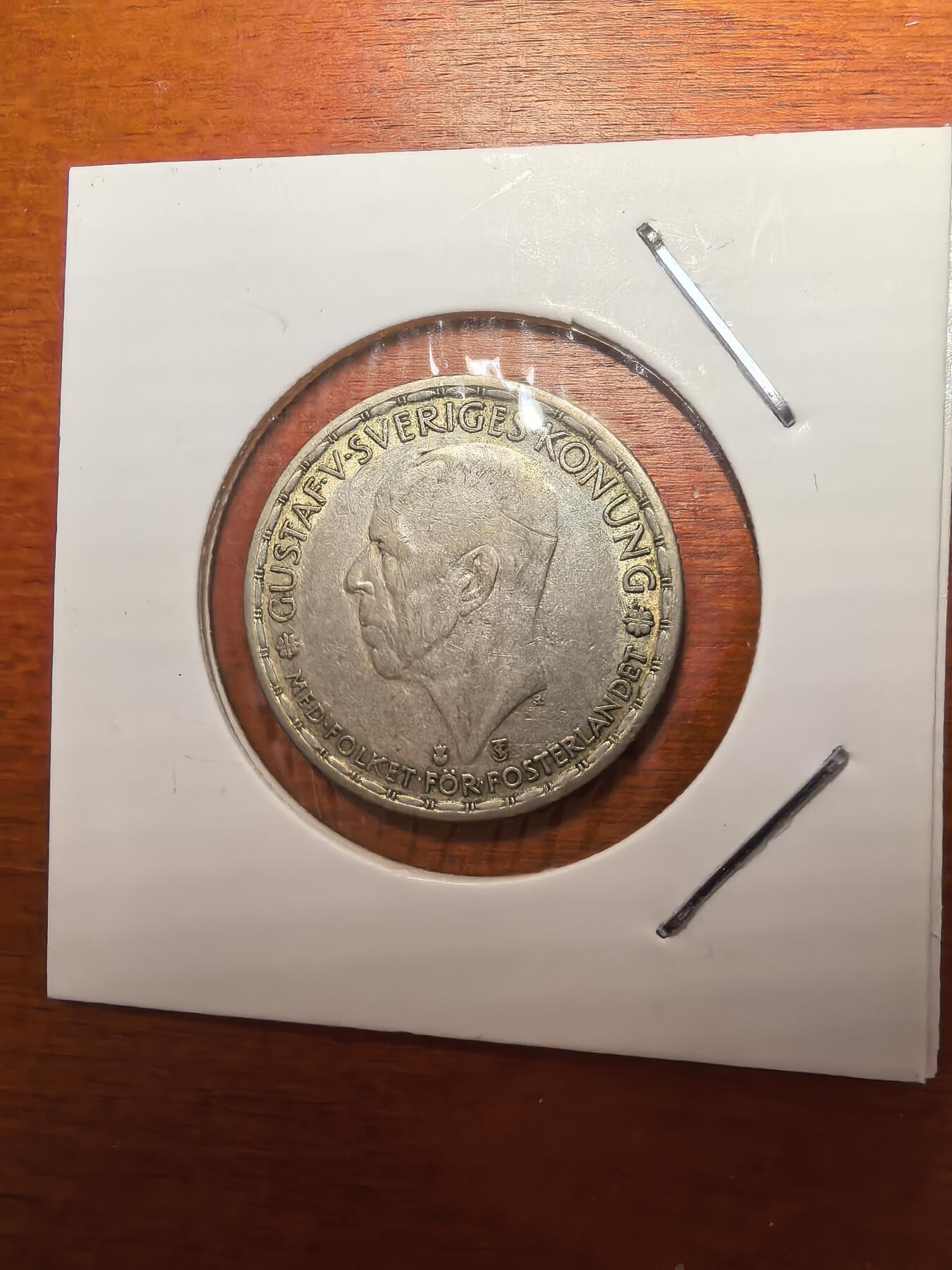 长老汇蛇年精选第七十九场拍卖 1946瑞典古斯塔夫五世1克朗银币