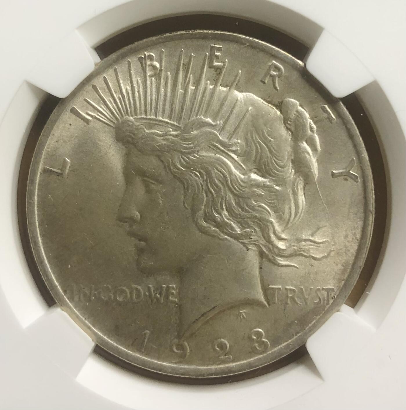 美国和平大银币NGC MS64低评