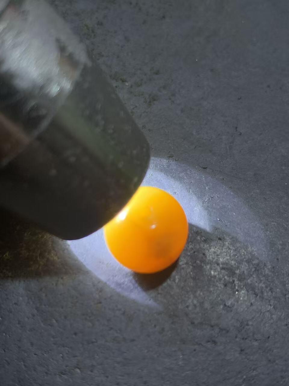 高玉化缅甸黄玉通货老形桶珠一颗！