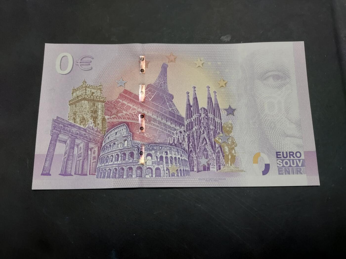 博彦收藏   12月3日 8点 钱币专场 欧洲 2021牛 0 欧元纪念钞  非真钞 UNC 