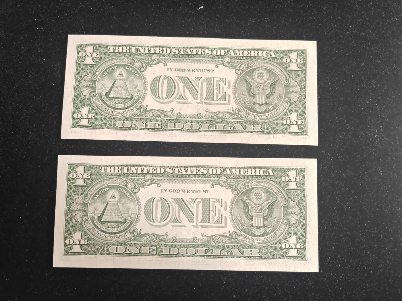 美国纸币 1995年 1美元 B区 全新UNC