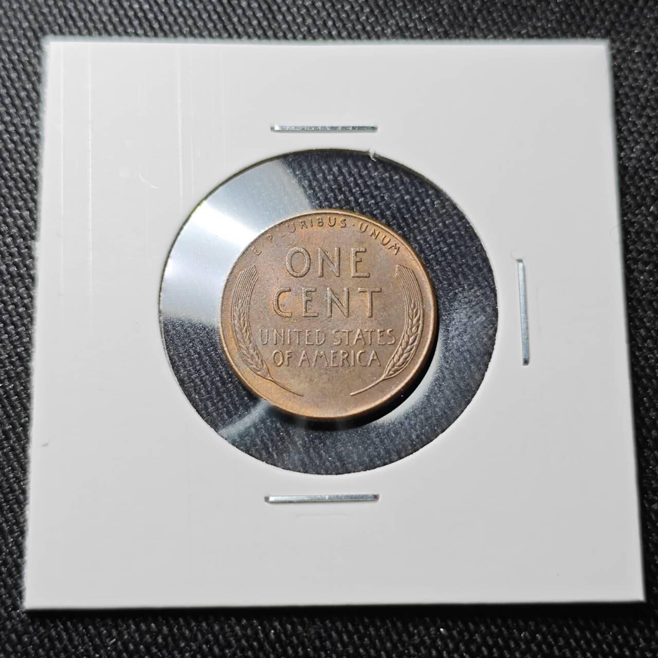 KK钱币收藏小铺 （套币 好品/批量散币 银币）专场  2月预留时间 周末发货   1947美国麦穗一分铜币 S厂 好品