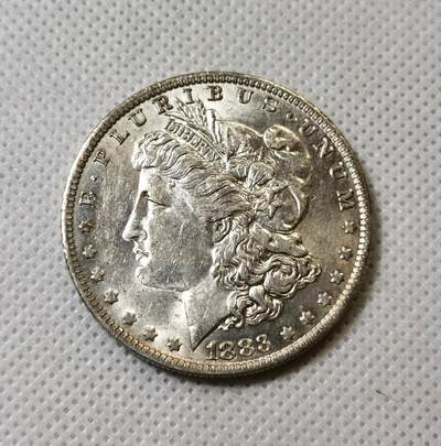 甄臻铺-世界币章拍卖（第40期）送拍享返佣金等优惠多多 - UNC美国1883奥尔良厂摩根一美元银币，转光品相好，非常不错的状态，细节见图