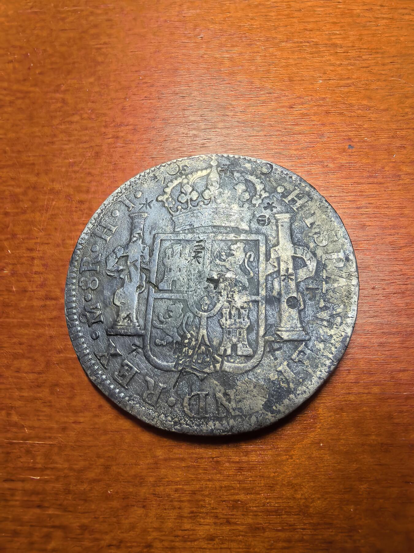 长老汇蛇年精选第七十九场拍卖 1811Mo FM西属墨西哥费七8R双柱，墨西哥城造币厂，有戳，书价高