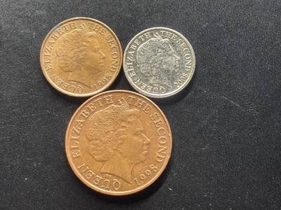 邮泉阁限时拍卖第三十七场 英国殖民地、属地硬币专场（硬币在国外。请付邮费6元。） - 泽西岛老年版3枚