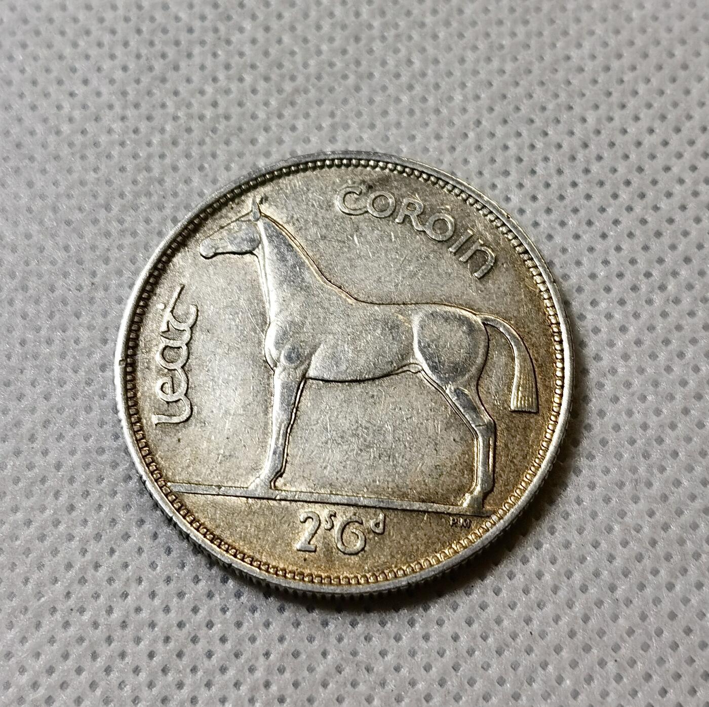 甄臻铺-世界币章拍卖（第40期）送拍享返佣金等优惠多多 AU好品爱尔兰1939半克朗银币，非常好的品种，整套最大面值，品相稍微好的就非常贵了，细节见图